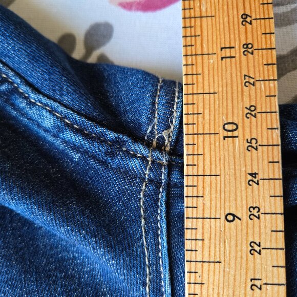 EUC mens ALLSAINTS Reed slim straight fit Indigo jeans sz 32 (W32 x L 29.75) - Picture 15 of 16